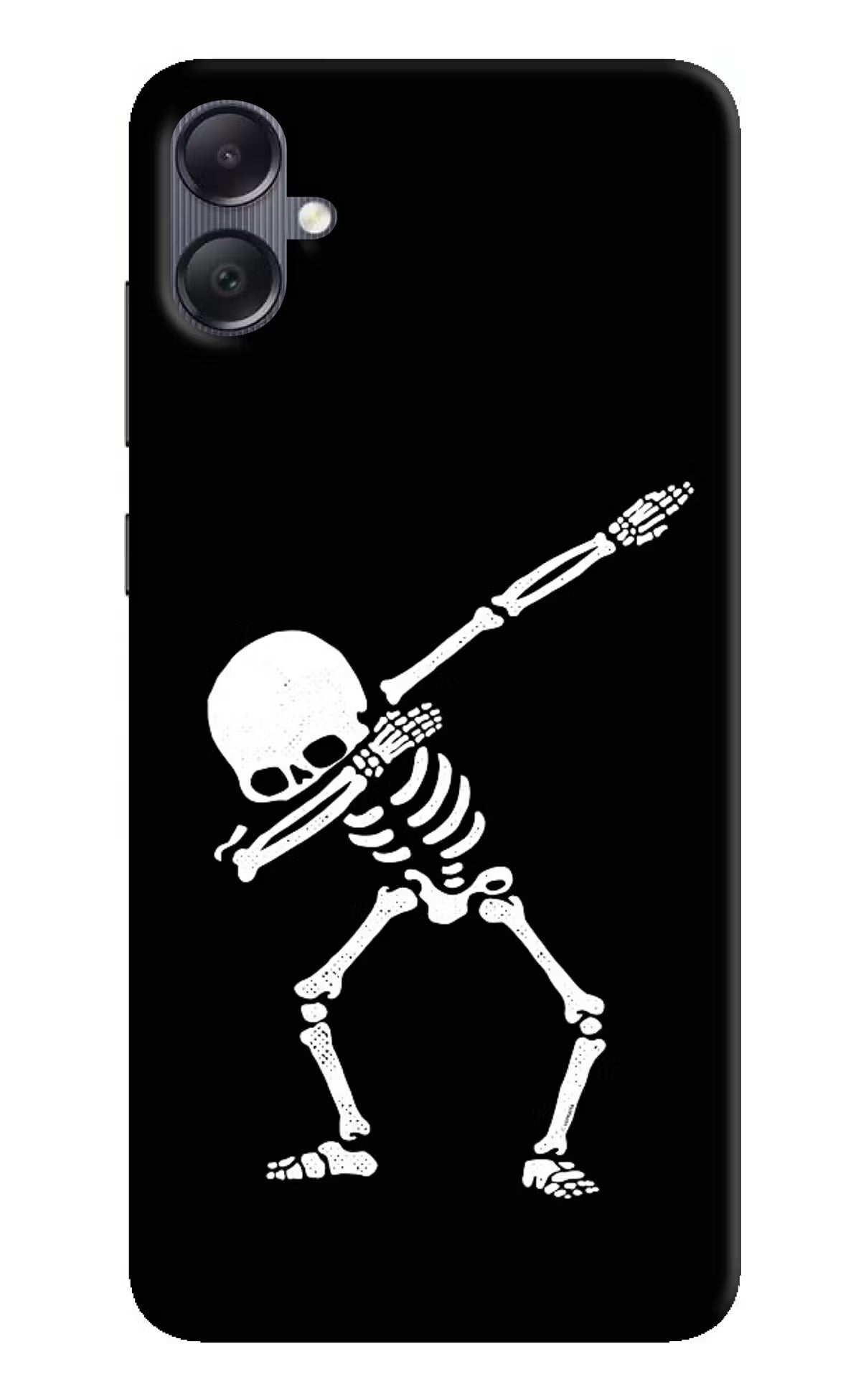 Dabbing Skeleton Art Samsung A05 Hard Case Back Cover by Casekaro