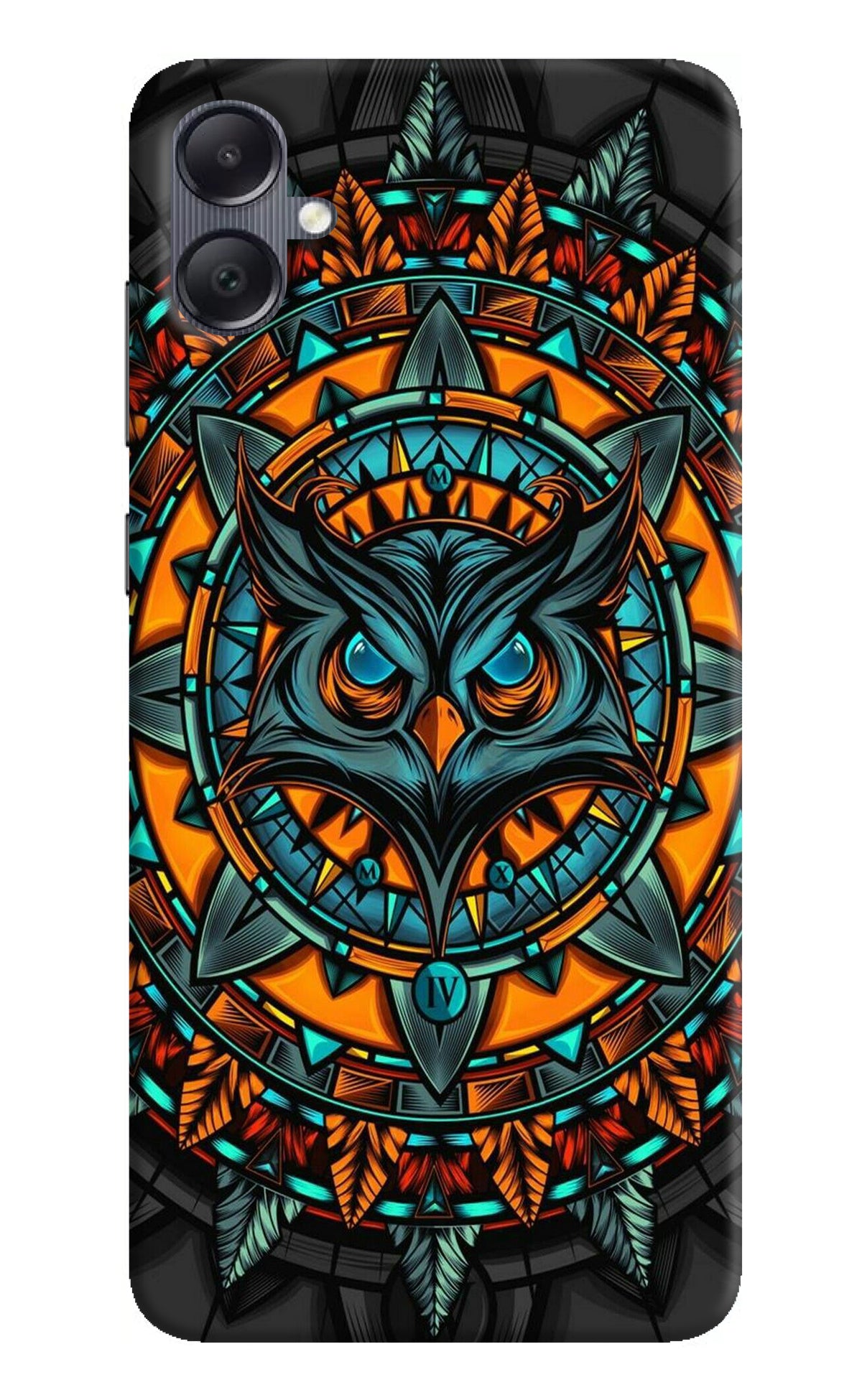 Angry Owl Art Samsung A05 Back Cover