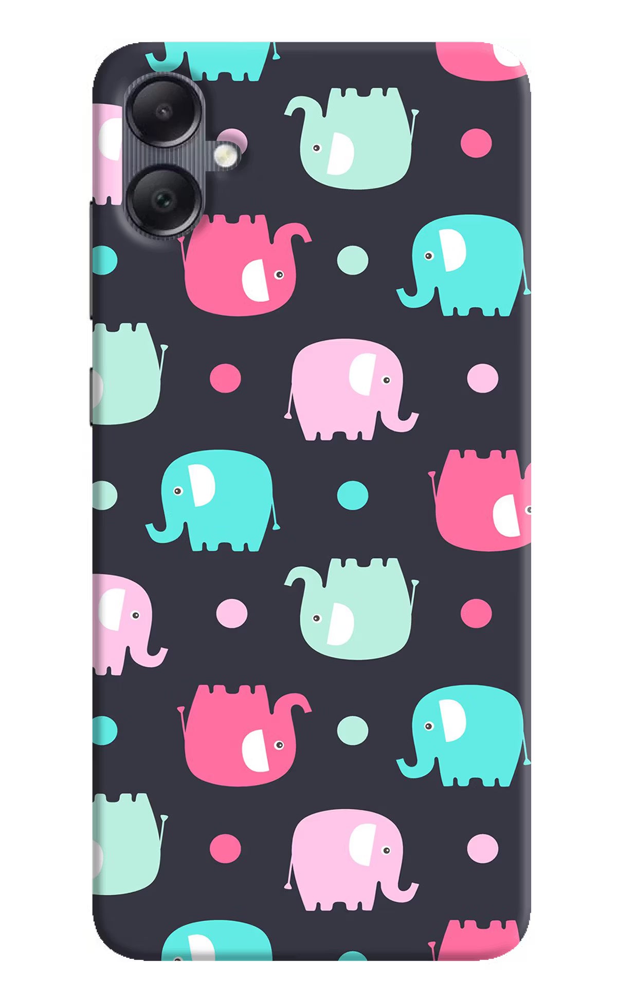 Elephants Samsung A05 Hard Case Back Cover by Casekaro