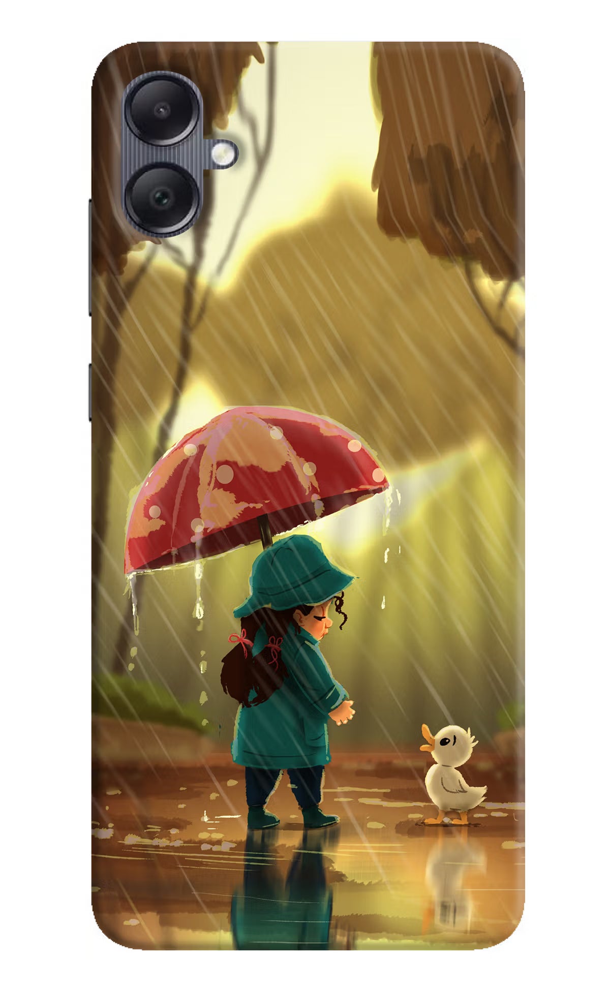 Rainy Day Samsung A05 Hard Case Back Cover by Casekaro
