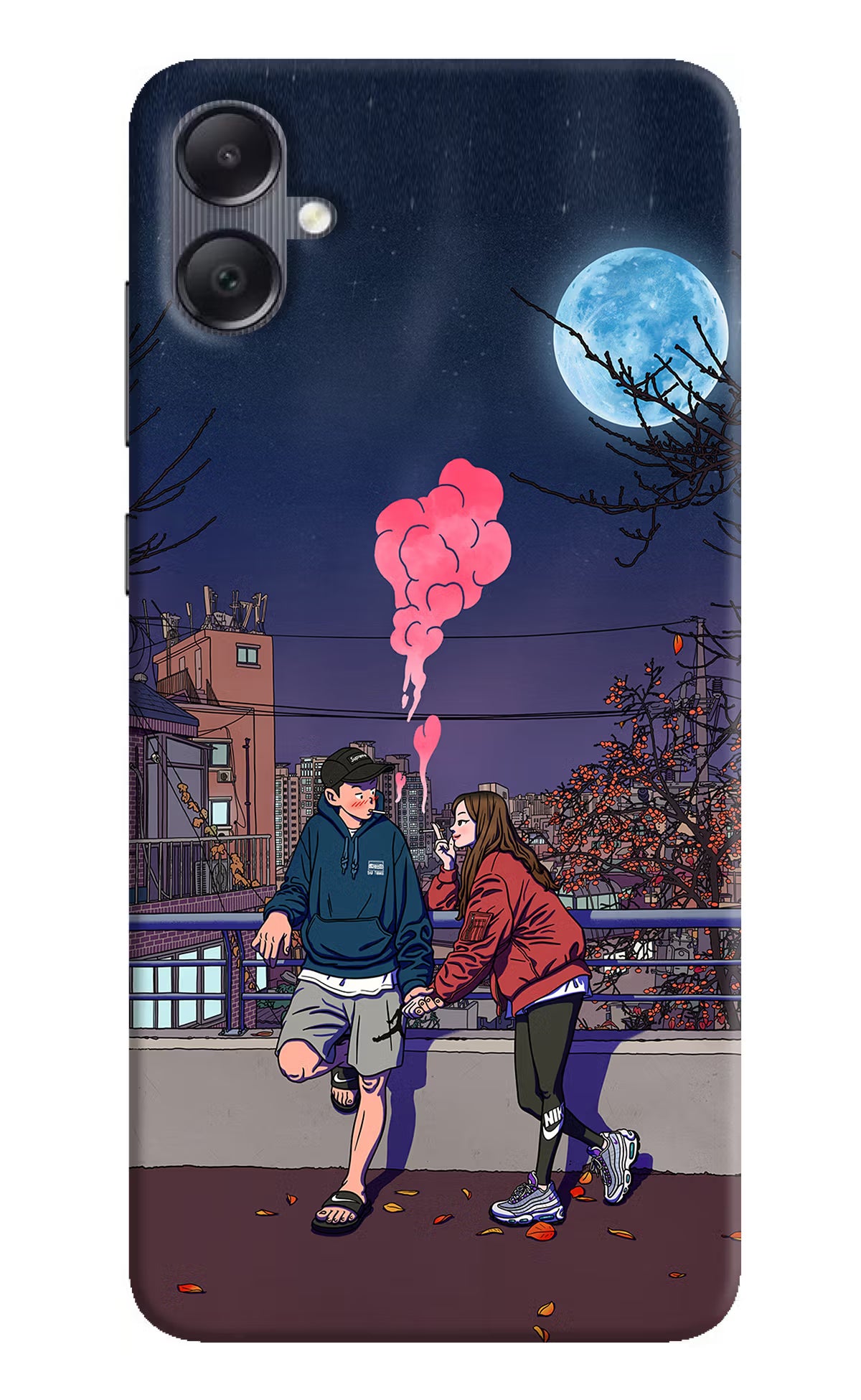 Chilling Couple Samsung A05 Hard Case Back Cover by Casekaro