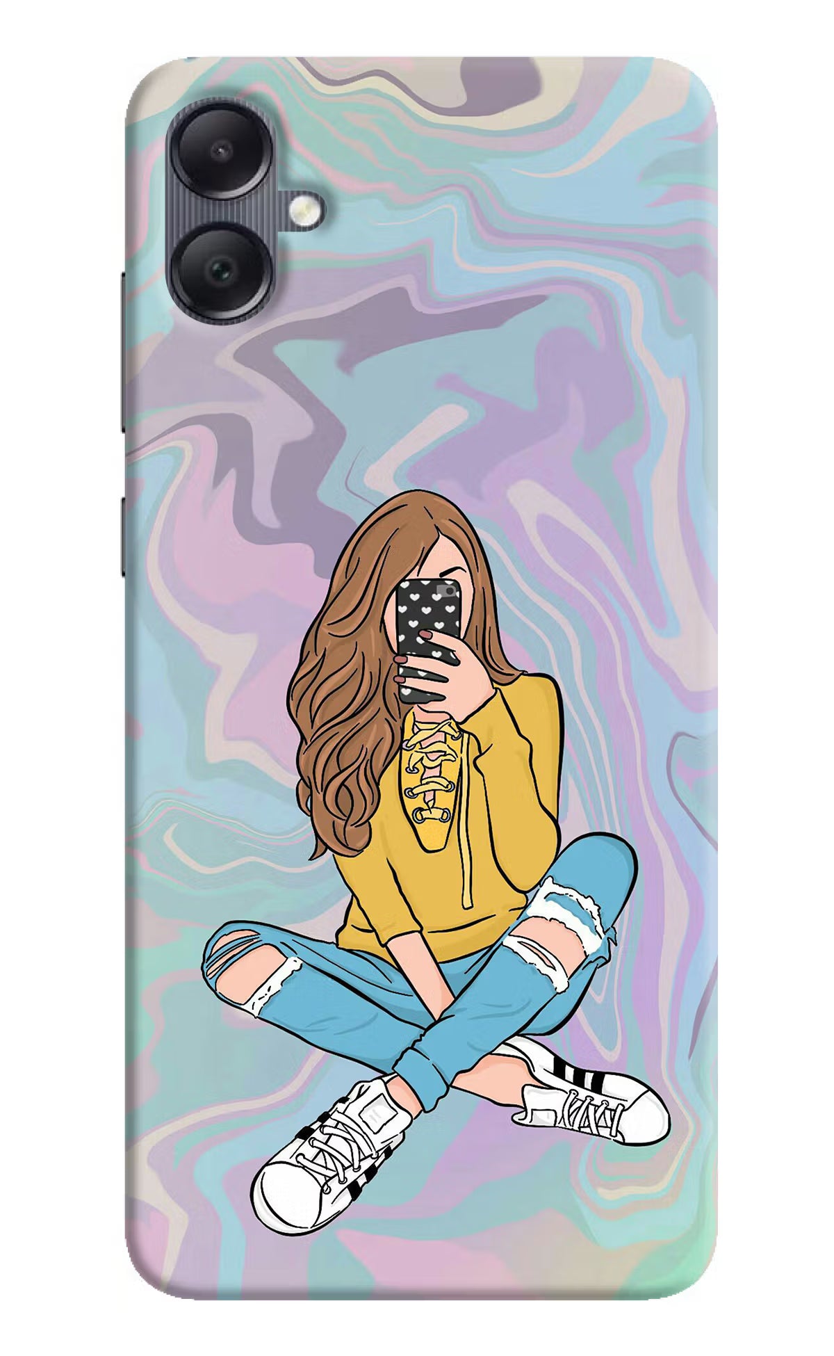 Selfie Girl Samsung A05 Hard Case Back Cover by Casekaro