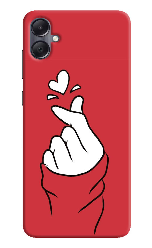 Korean Love Sign Samsung A05 Hard Case Back Cover by Casekaro