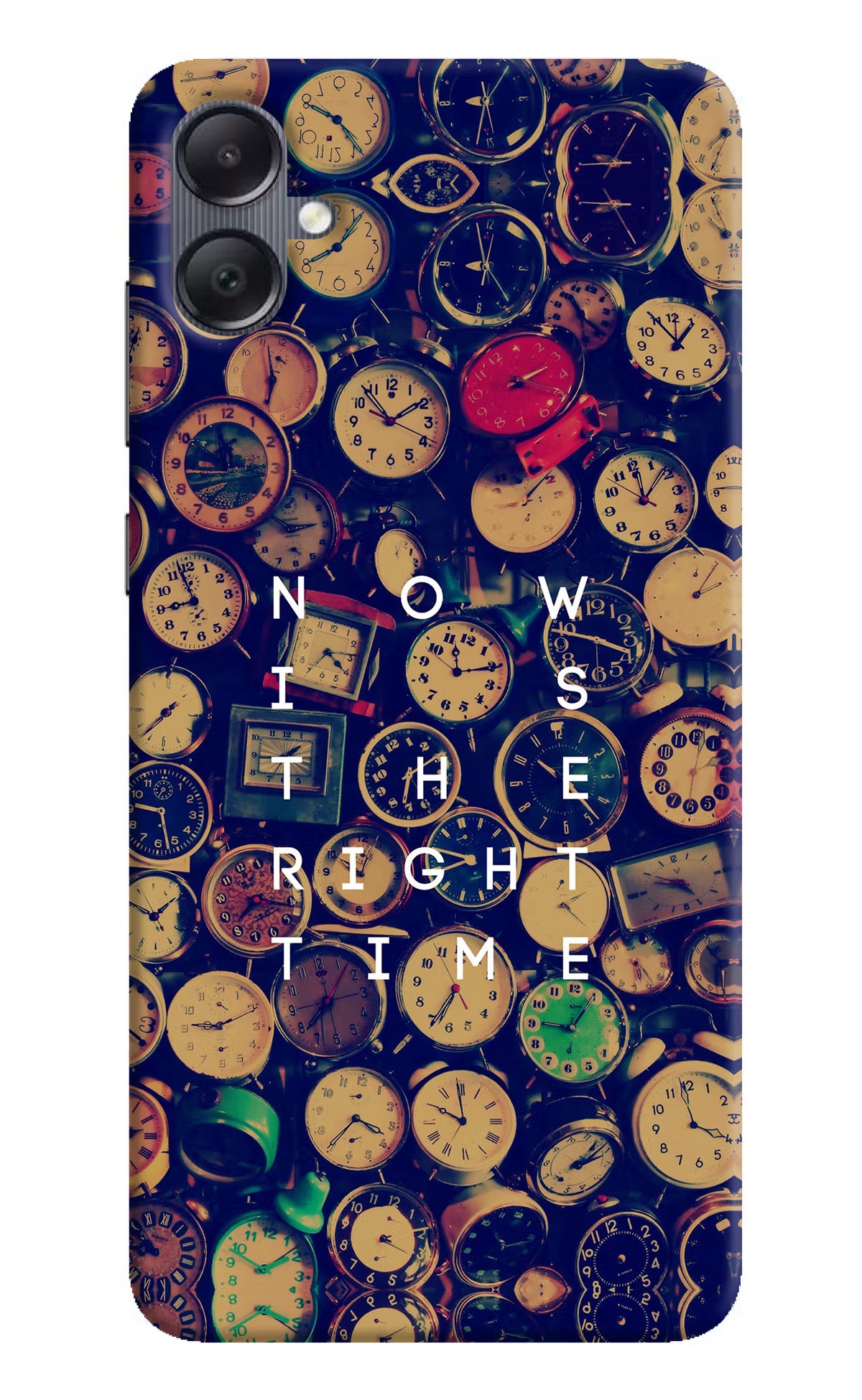 Now is the Right Time Quote Samsung A05 Hard Case Back Cover by Casekaro
