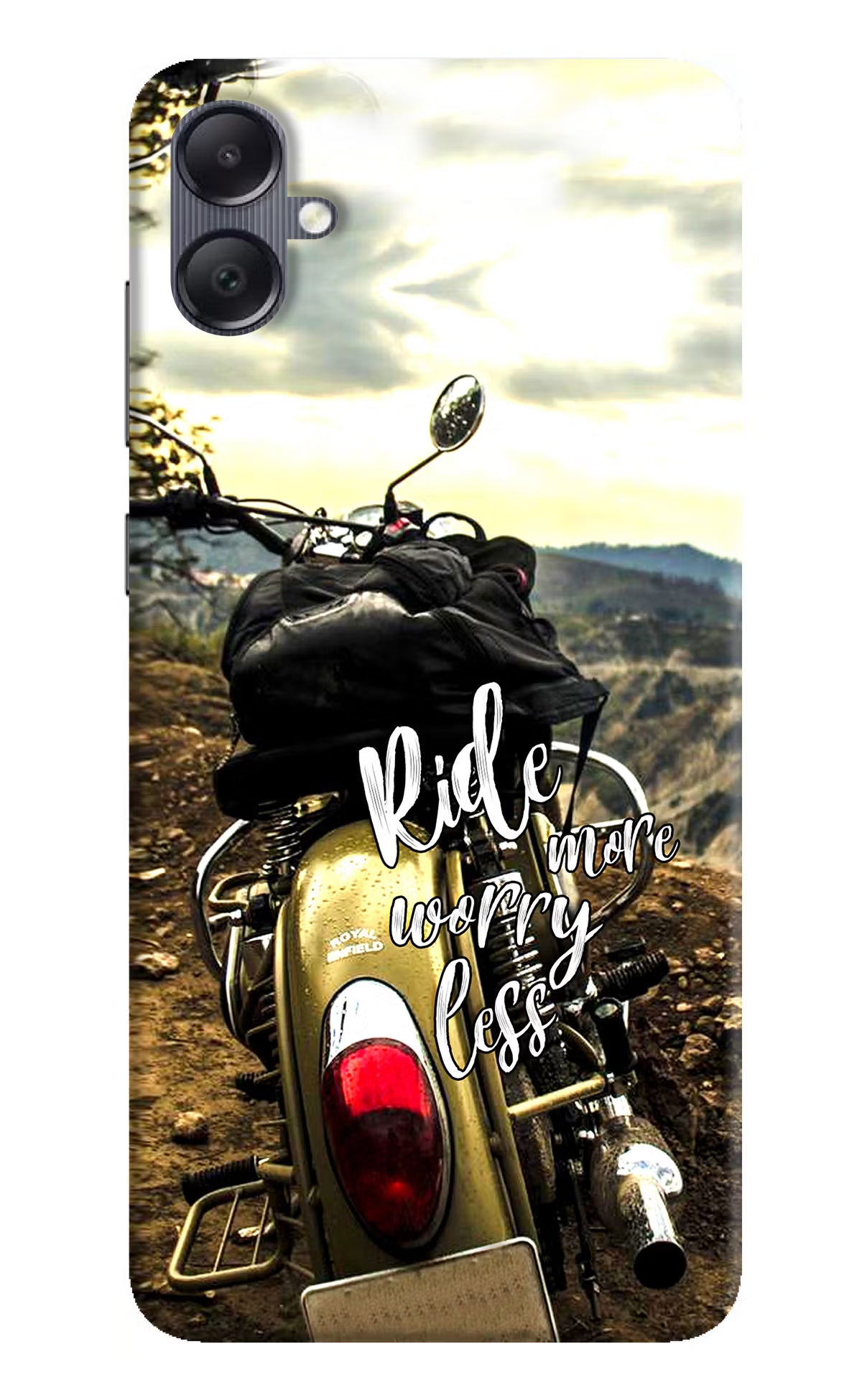 Ride More Worry Less Samsung A05 Hard Case Back Cover by Casekaro