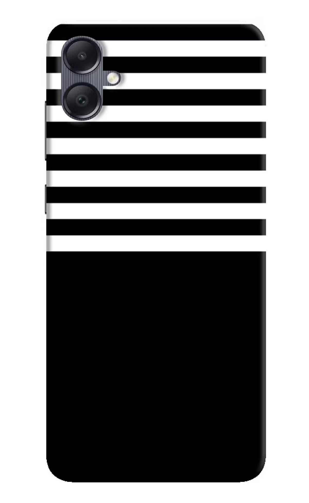 Black and White Print Samsung A05 Hard Case Back Cover by Casekaro