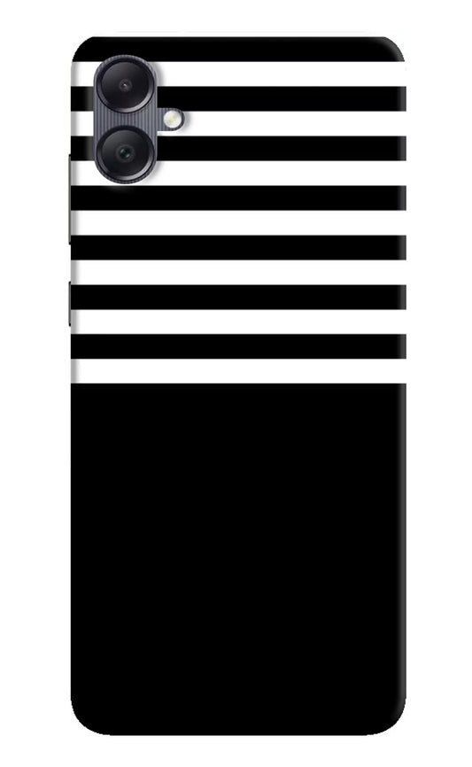 Black and White Print Samsung A05 Hard Case Back Cover by Casekaro