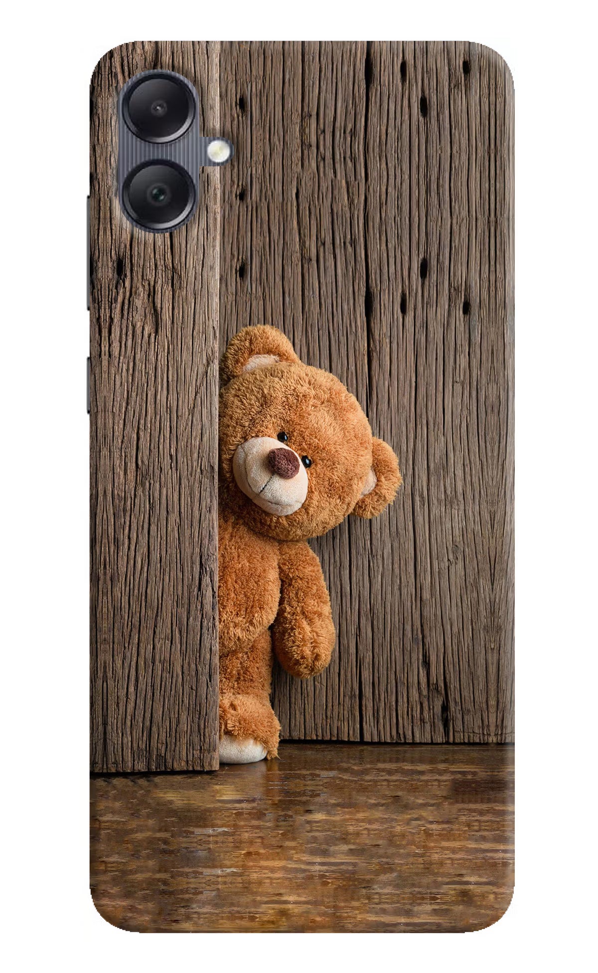 Teddy Wooden Samsung A05 Hard Case Back Cover by Casekaro