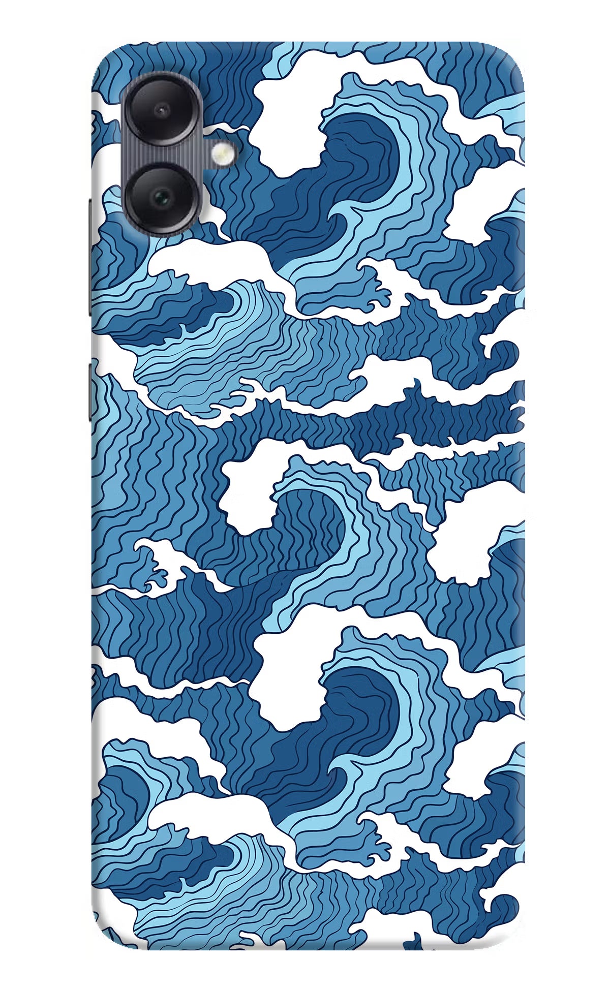 Blue Waves Samsung A05 Hard Case Back Cover by Casekaro