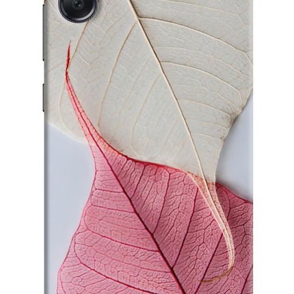 White Pink Leaf Samsung A05 Hard Case Back Cover by Casekaro