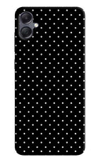 White Dots Samsung A05 Hard Case Back Cover by Casekaro