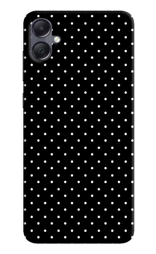 White Dots Samsung A05 Hard Case Back Cover by Casekaro