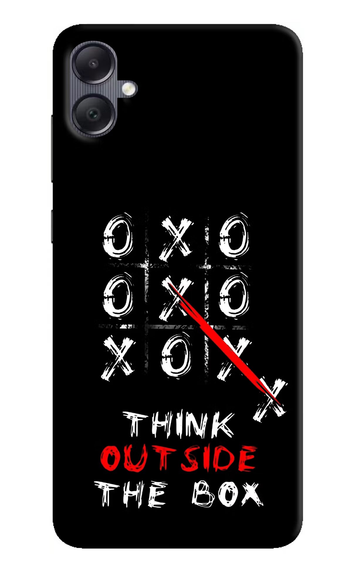 Think out of the BOX Samsung A05 Hard Case Back Cover by Casekaro
