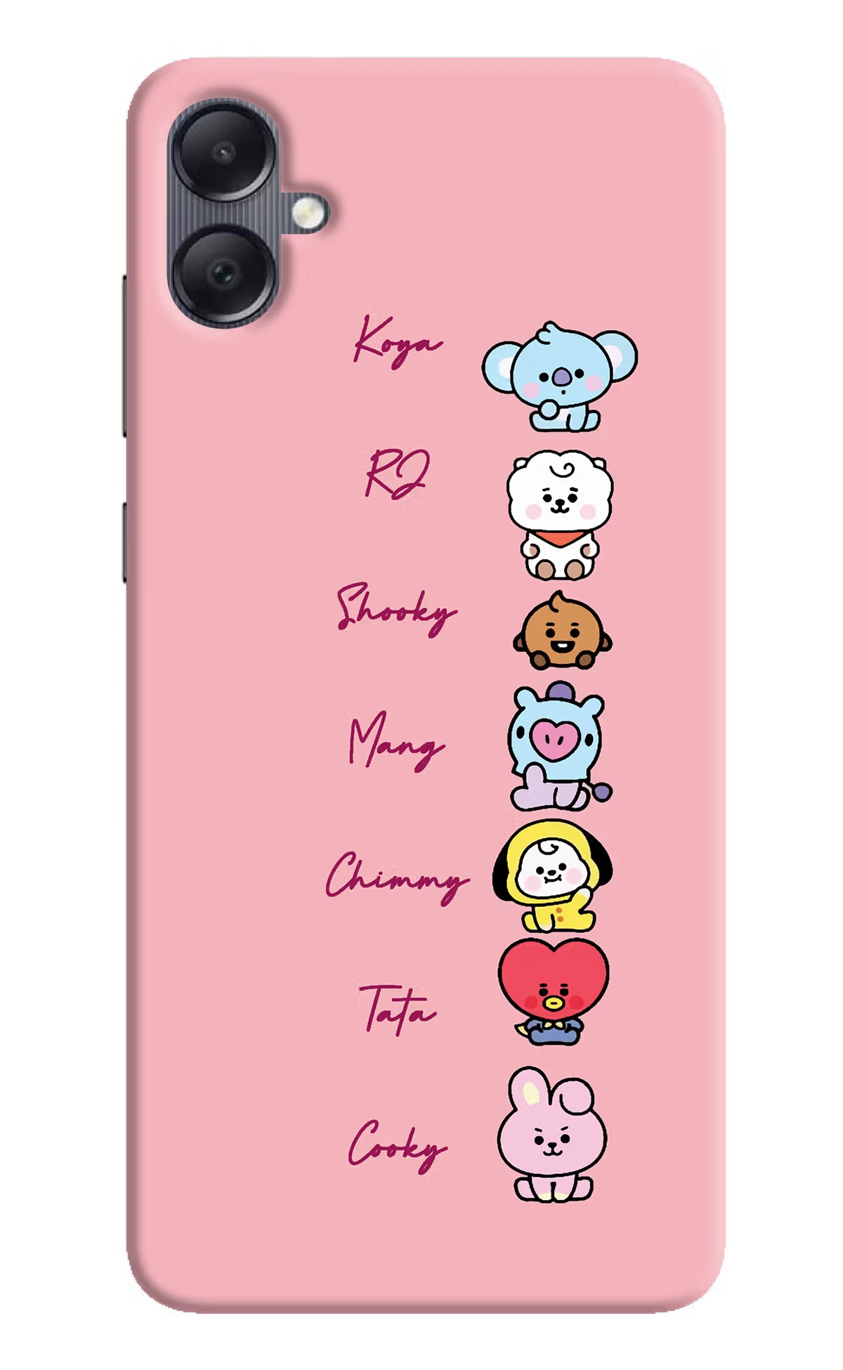 BTS names Samsung A05 Hard Case Back Cover by Casekaro