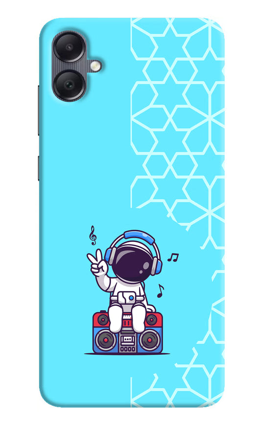 Cute Astronaut Chilling Samsung A05 Hard Case Back Cover by Casekaro