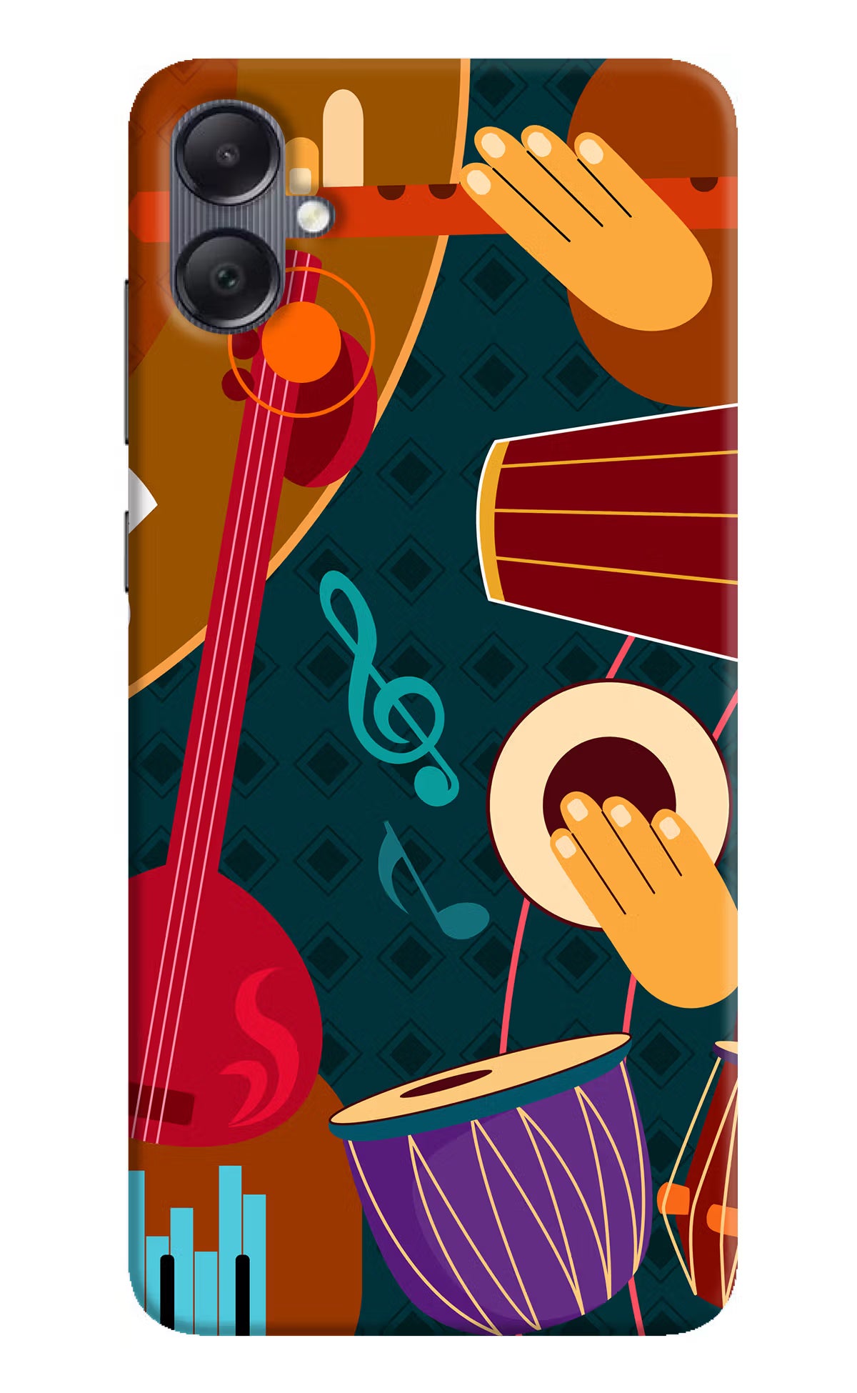 Music Instrument Samsung A05 Hard Case Back Cover by Casekaro
