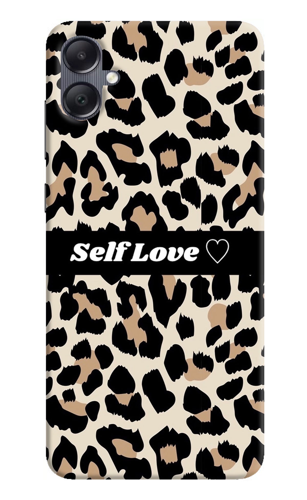 Leopard Print Self Love Samsung A05 Back Cover