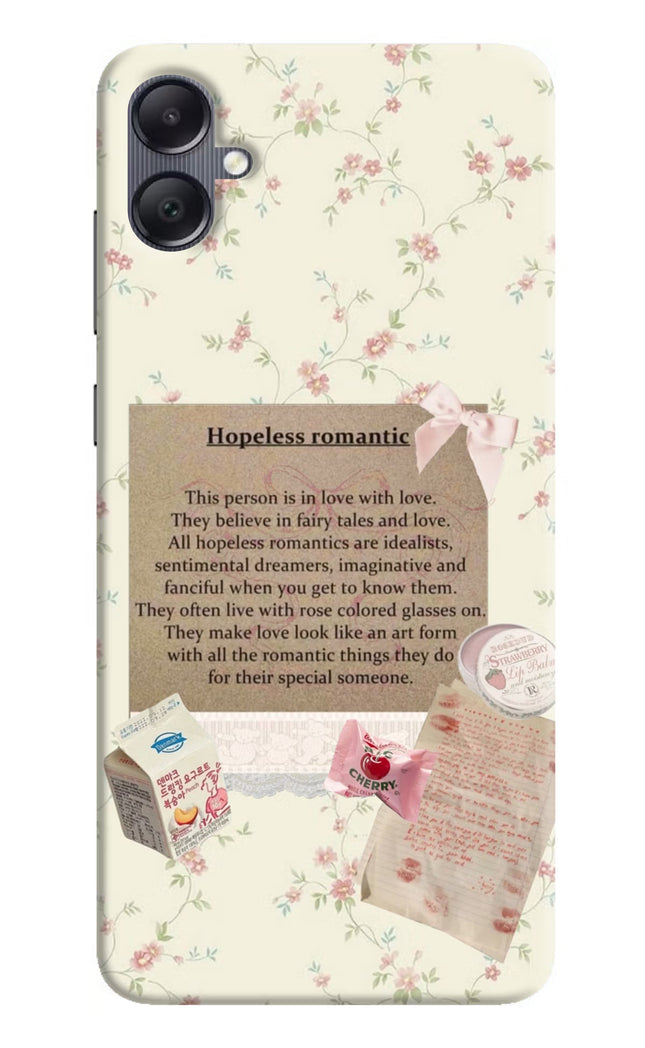 Hopeless Romantic Samsung A05 Hard Case Back Cover by Casekaro