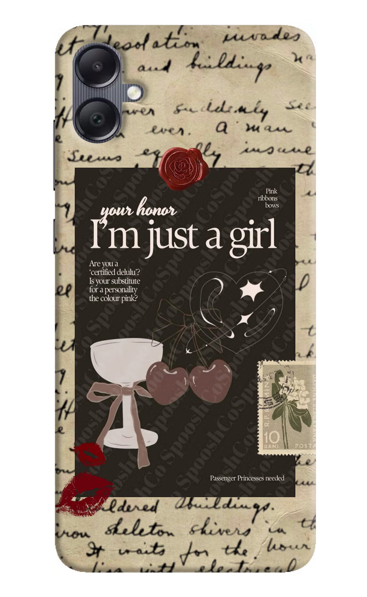 I am just a girl Samsung A05 Hard Case Back Cover by Casekaro