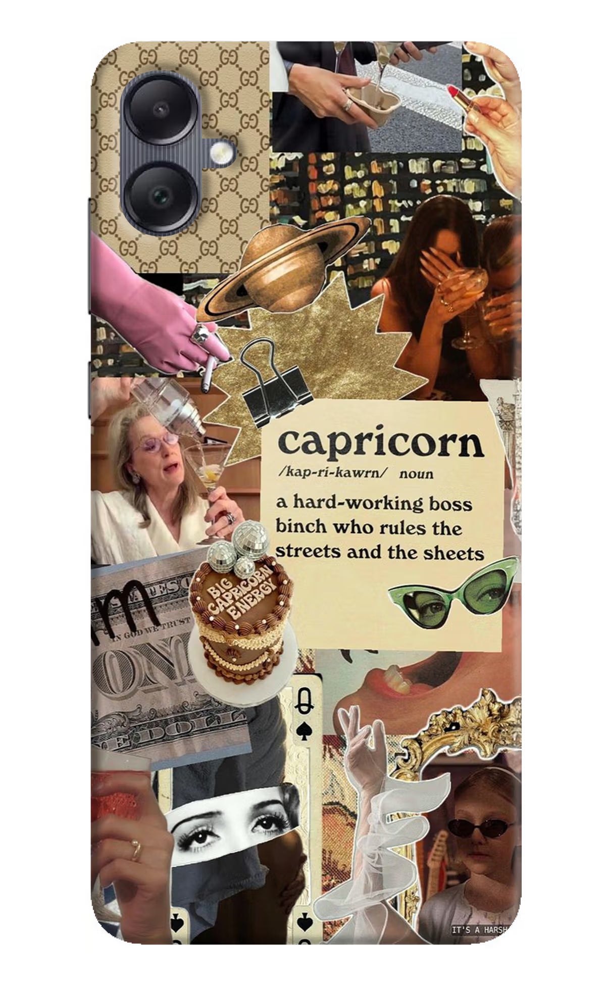 Capricorn Zodiac Samsung A05 Hard Case Back Cover by Casekaro