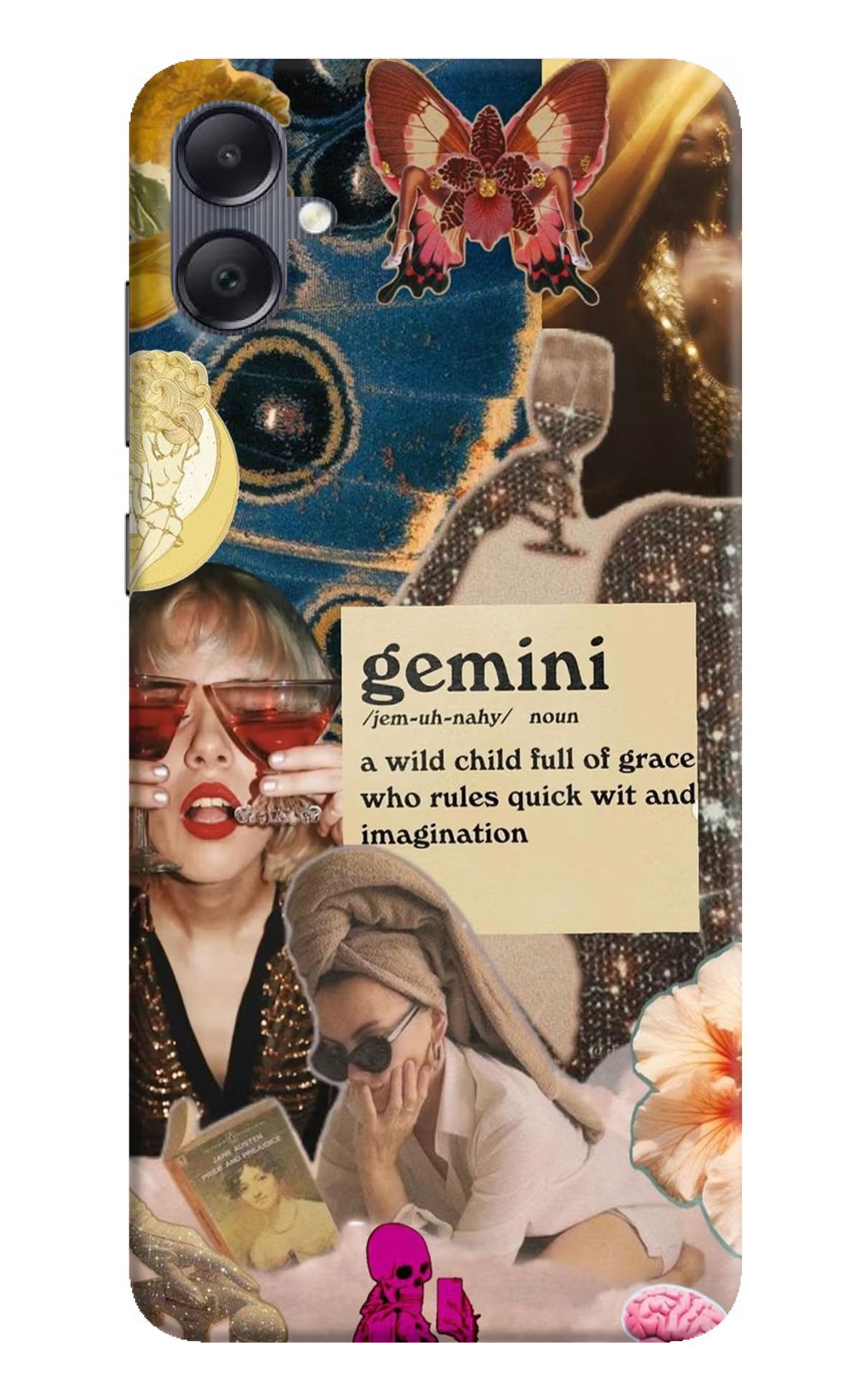 Gemini Zodiac Samsung A05 Hard Case Back Cover by Casekaro