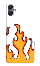 Fired Up – White Samsung A05 Hard Case Back Cover by Casekaro