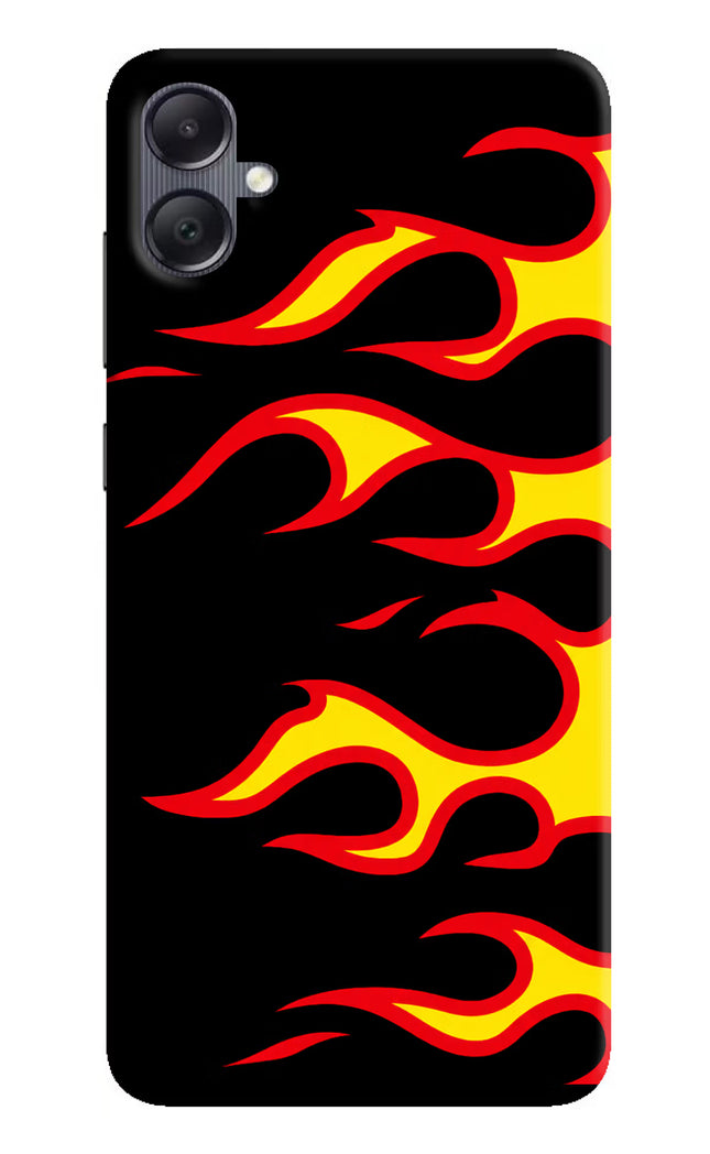 Side Sweep Flames Samsung A05 Hard Case Back Cover by Casekaro