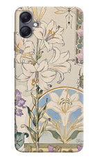 White Lily Samsung A05 Back Cover
