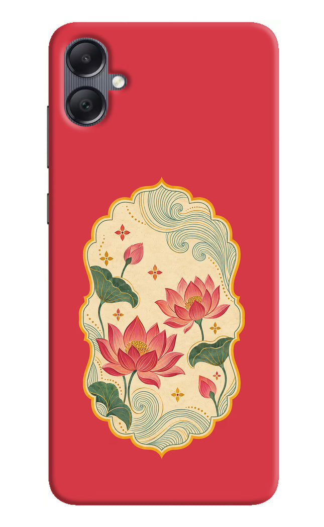 Pink Lotus Samsung A05 Hard Case Back Cover by Casekaro