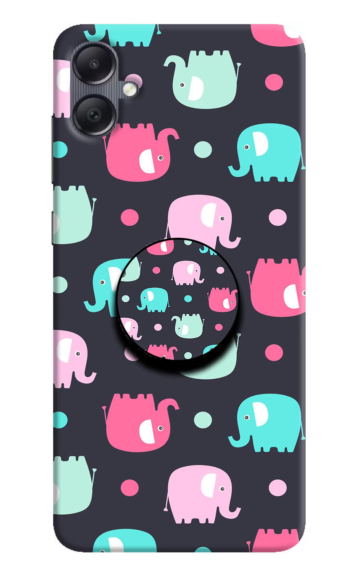 Baby Elephants Samsung A05 Pop Case by Casekaro
