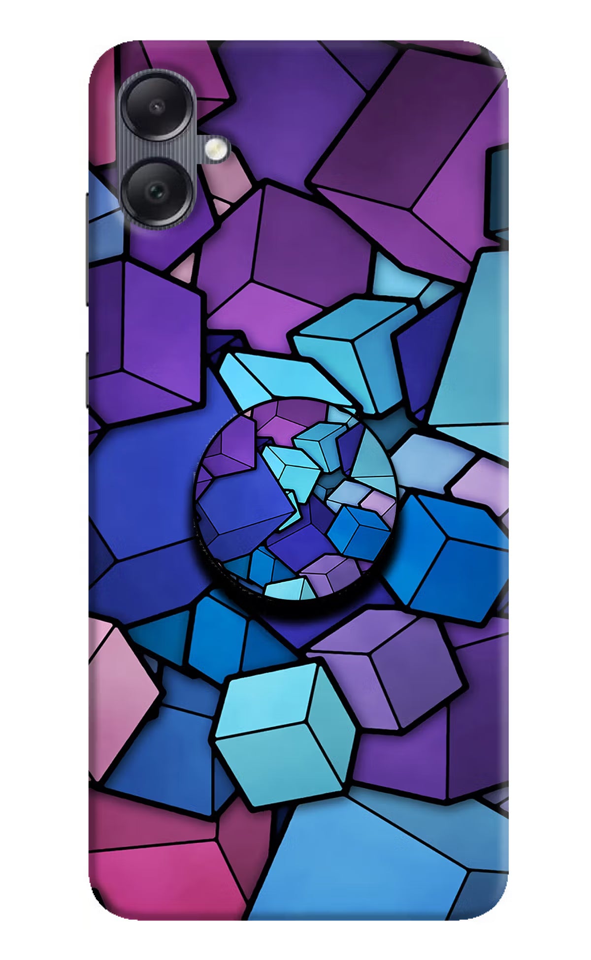 Cubic Abstract Samsung A05 Pop Case by Casekaro