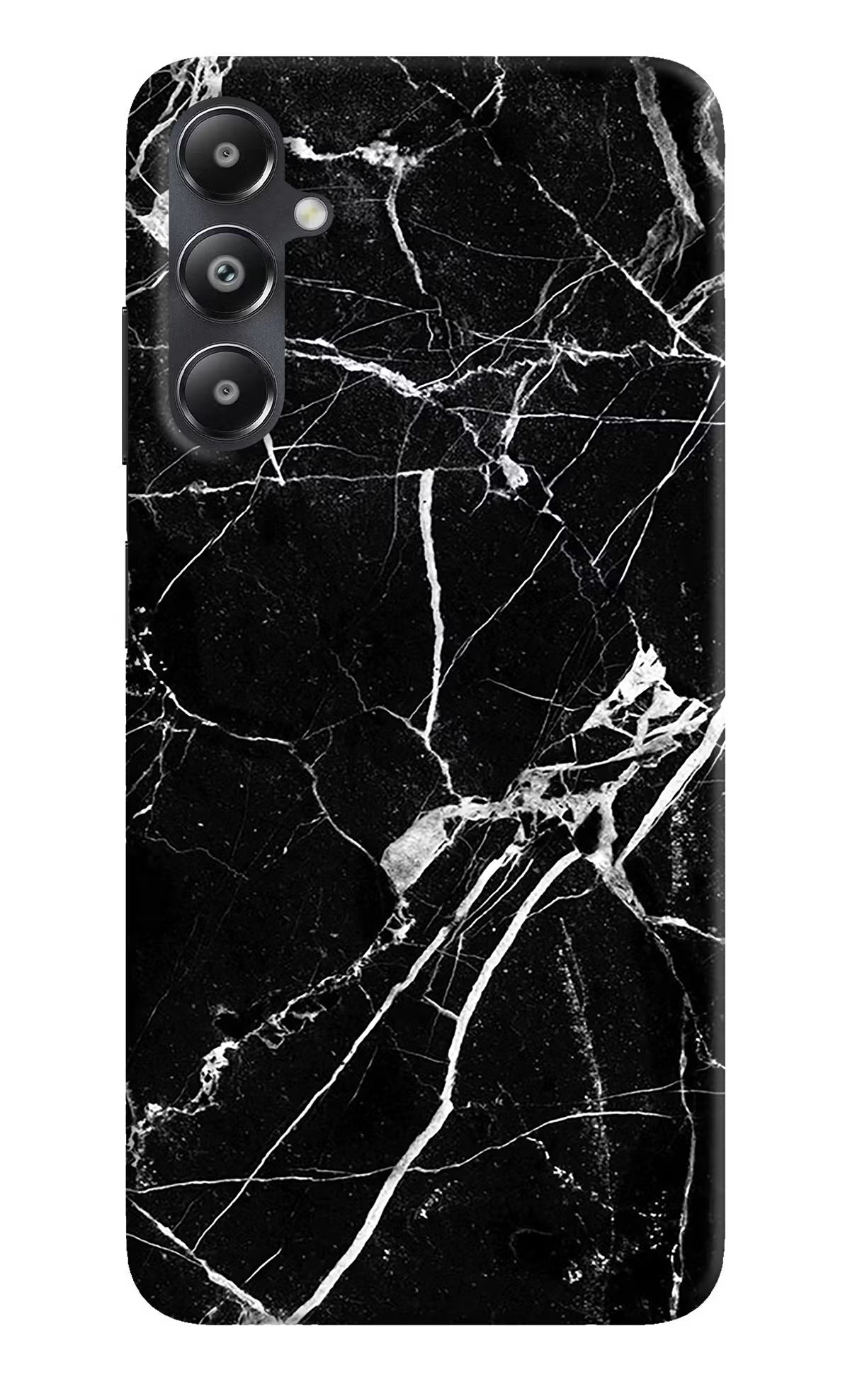 Black Marble Pattern Samsung A05s Hard Case Back Cover by Casekaro