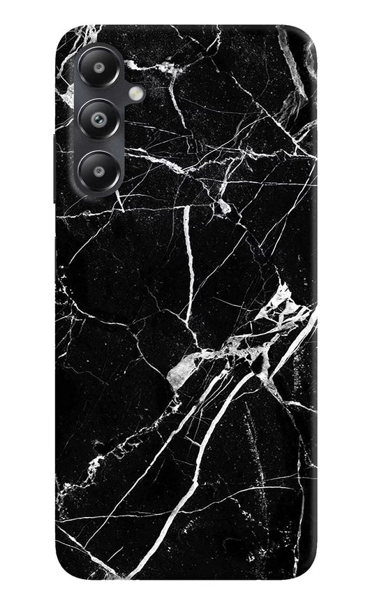Black Marble Pattern Samsung A05s Hard Case Back Cover by Casekaro