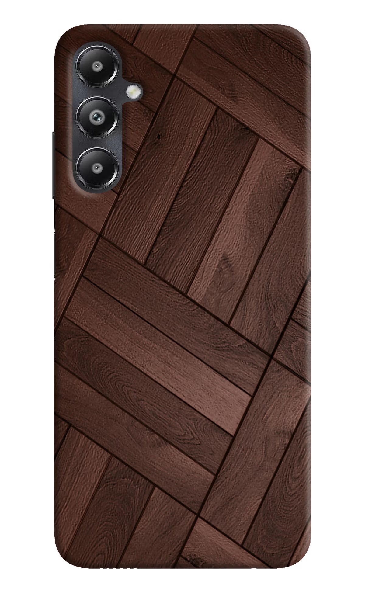 Wooden Texture Design Samsung A05s Hard Case Back Cover by Casekaro