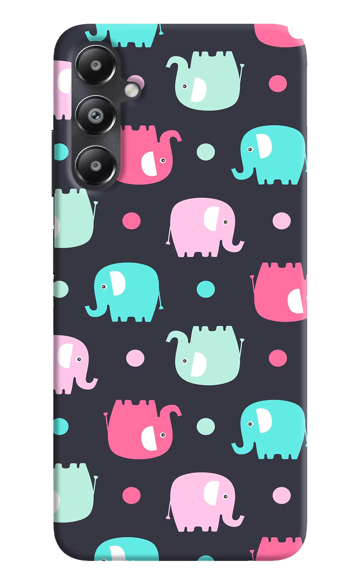 Elephants Samsung A05s Hard Case Back Cover by Casekaro