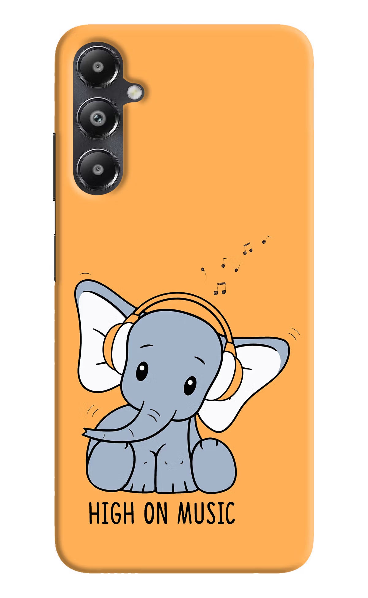High On Music Samsung A05s Hard Case Back Cover by Casekaro