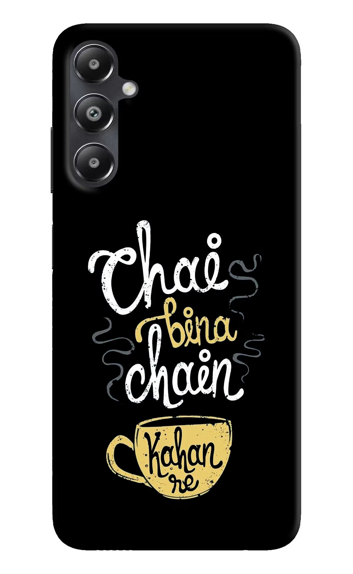 Chai Bina Chain Kaha Re Samsung A05s Hard Case Back Cover by Casekaro