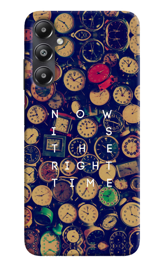 Now is the Right Time Quote Samsung A05s Hard Case Back Cover by Casekaro