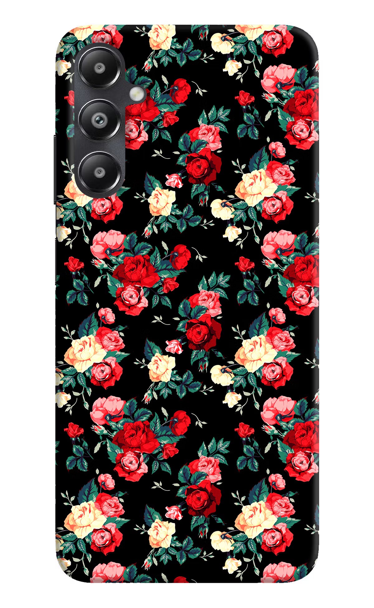 Rose Pattern Samsung A05s Hard Case Back Cover by Casekaro