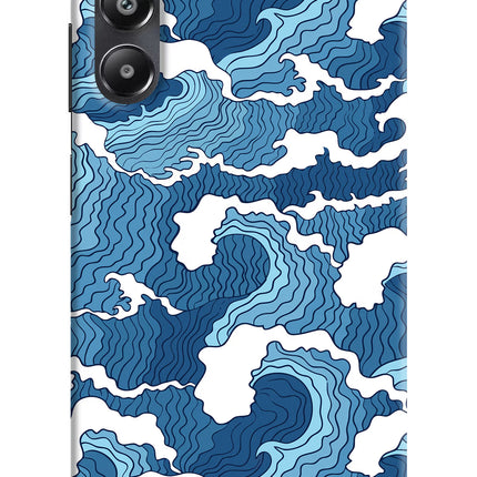 Blue Waves Samsung A05s Hard Case Back Cover by Casekaro