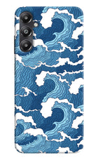 Blue Waves Samsung A05s Hard Case Back Cover by Casekaro