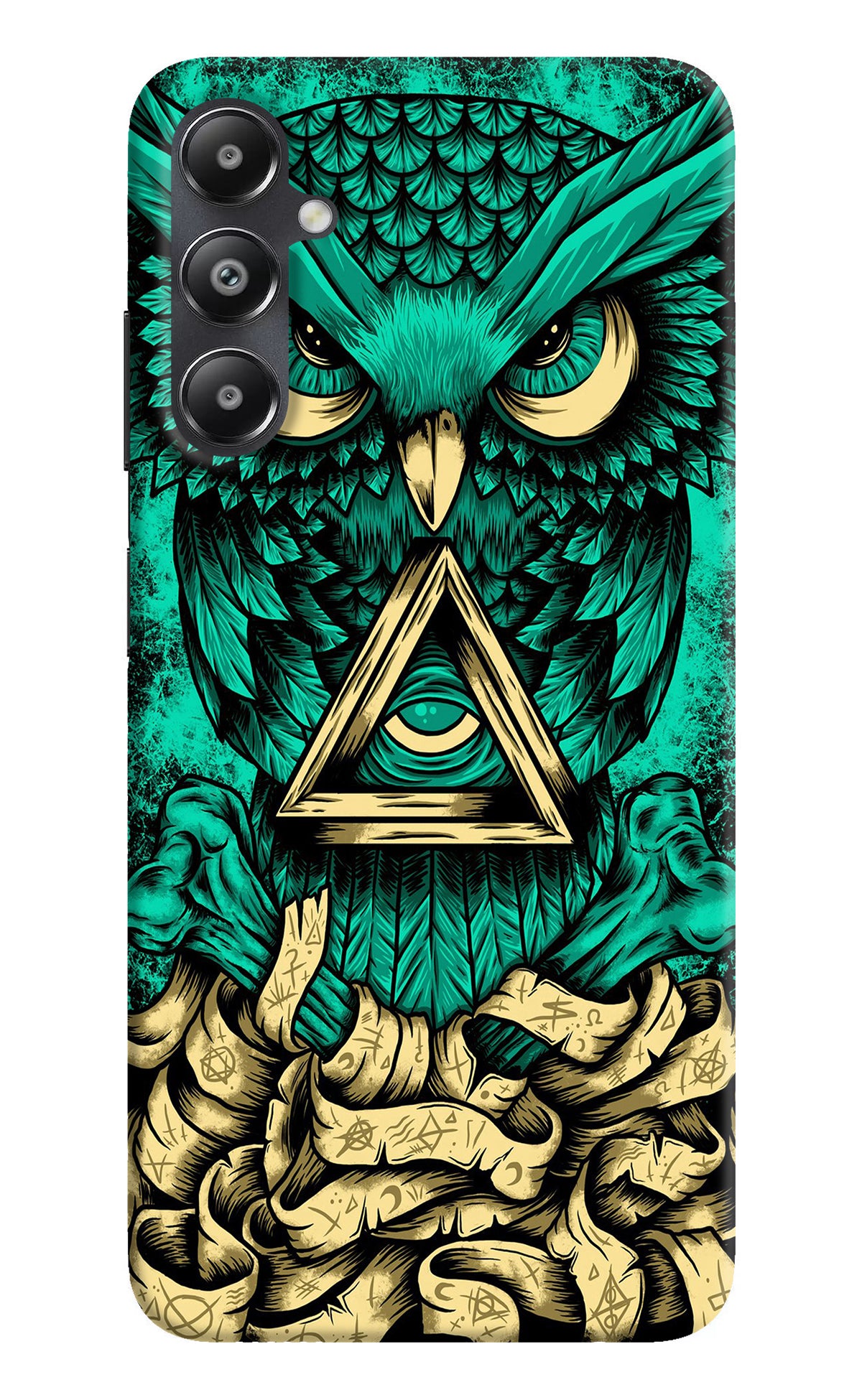 Green Owl Samsung A05s Back Cover