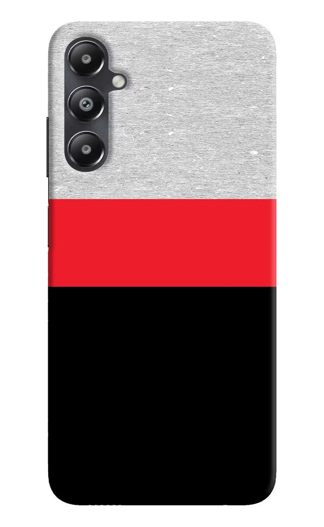 Tri Color Pattern Samsung A05s Hard Case Back Cover by Casekaro
