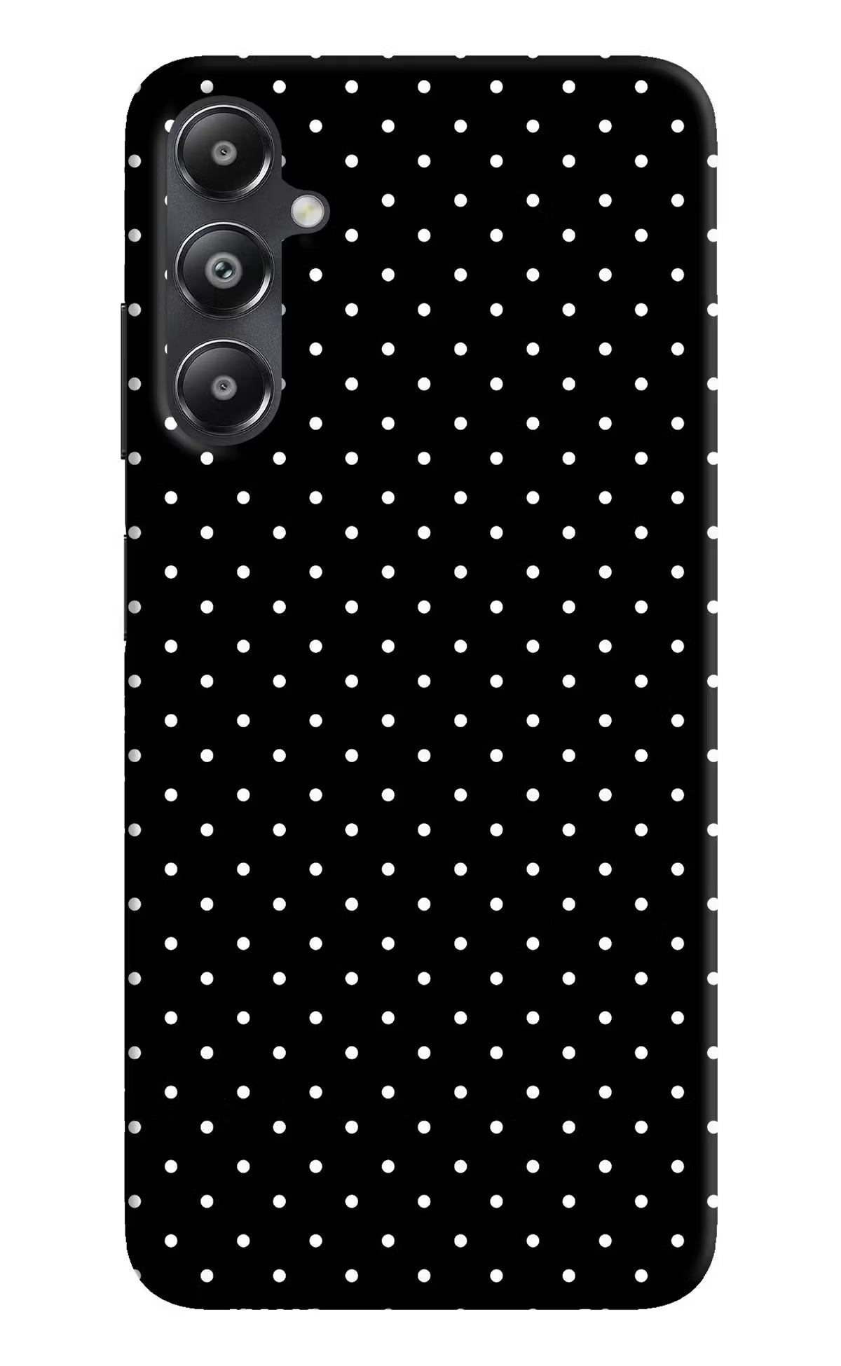 White Dots Samsung A05s Hard Case Back Cover by Casekaro