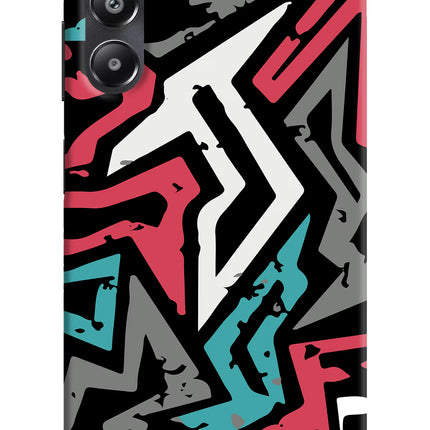 Geometric Graffiti Samsung A05s Hard Case Back Cover by Casekaro