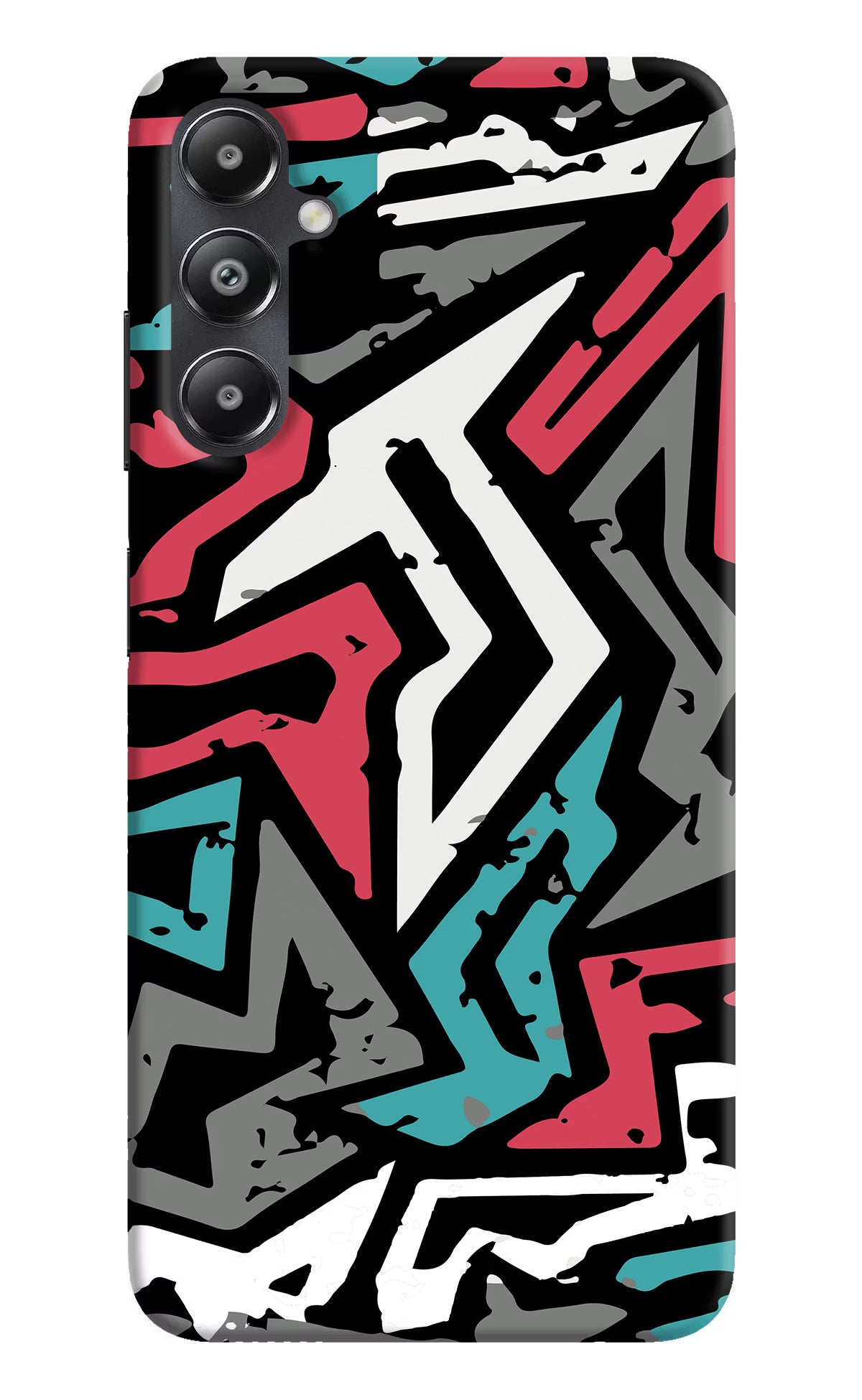 Geometric Graffiti Samsung A05s Hard Case Back Cover by Casekaro