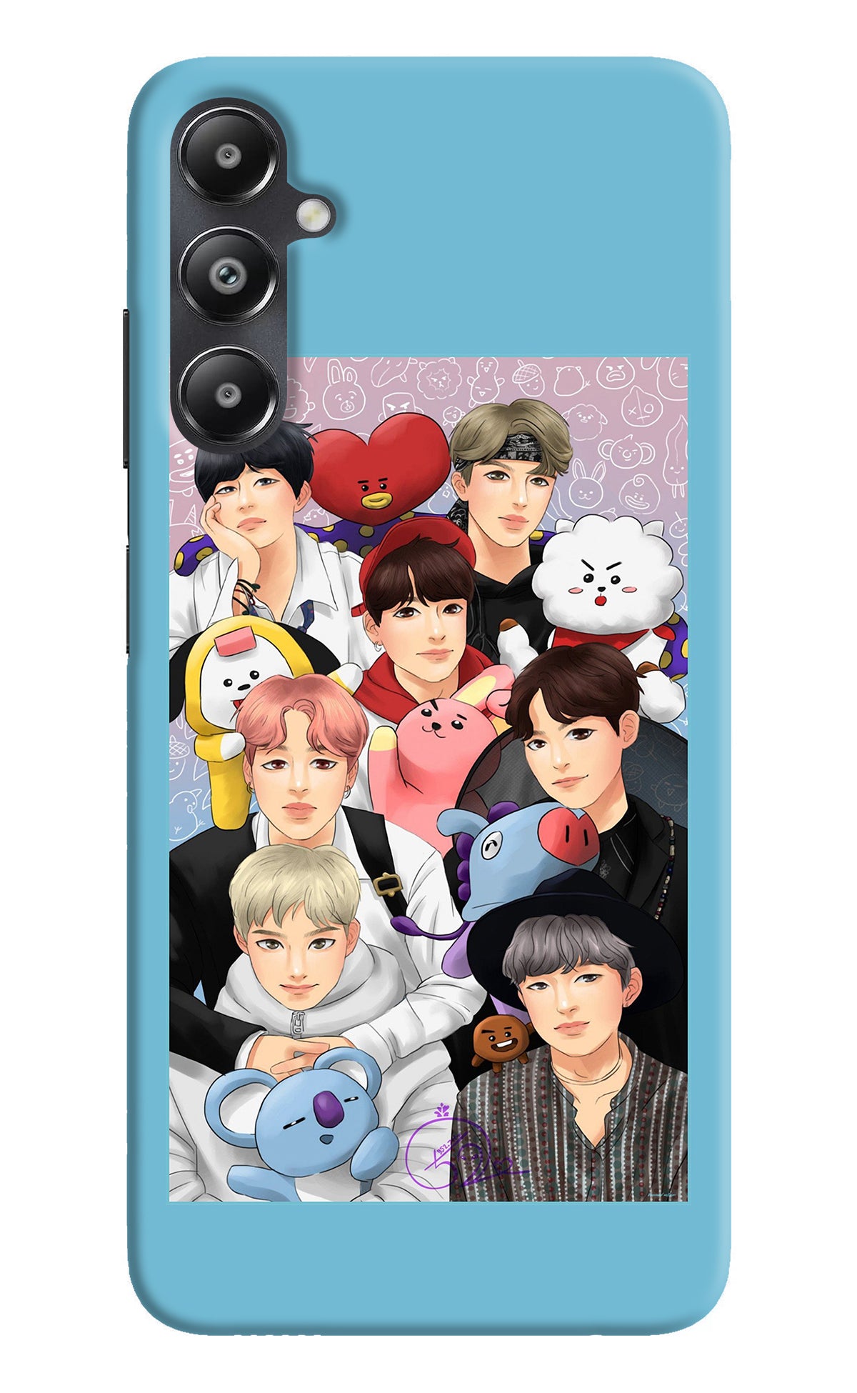 BTS with animals Samsung A05s Back Cover