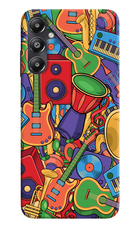 Music Instrument Doodle Samsung A05s Back Cover