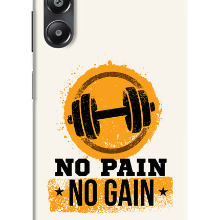 No Pain No Gain Samsung A05s Hard Case Back Cover by Casekaro