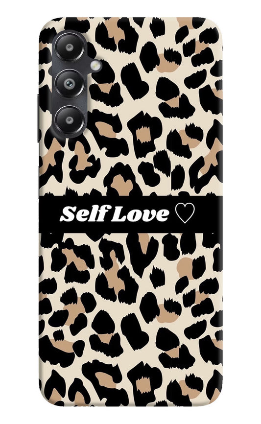 Leopard Print Self Love Samsung A05s Hard Case Back Cover by Casekaro